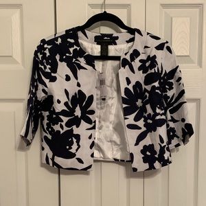 NWT GRACE ELEMENTS CROPPED LINEN JACKET